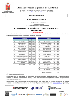 secretaria general - Real Federaci&oacute;n Espa&ntilde;ola de Atletismo