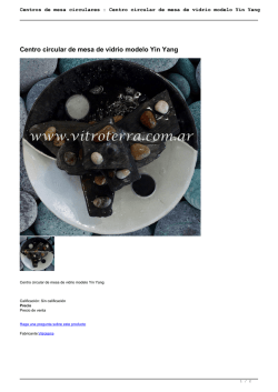 Centros de mesa circulares : Centro circular de mesa de
