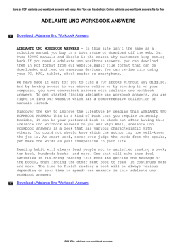 Adelante Uno Workbook Answers