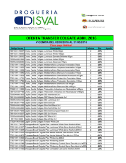 Colgate-Palmolive Mayo 2016