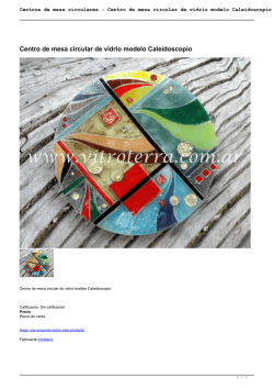 Centros de mesa circulares : Centro de mesa circular de