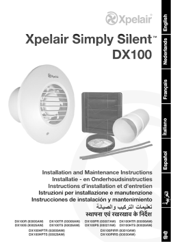 Xpelair Simply Silent DX100