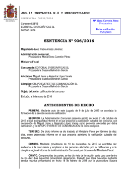 Sentencia Evergr&aacute;ficas