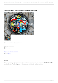 Centros de mesa circulares : Centro de mesa circular de