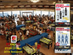 Fesp16 - International Table Soccer Federation