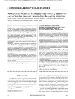 PDF - Actas Dermo-Sifiliogr&aacute;ficas