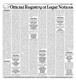 Legal - The San Juan Daily Star