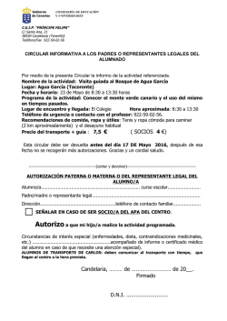 &ldquo;Visita guiada al Bosque de Agua Garc&iacute;a&rdquo;.