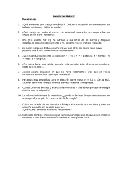 smtP∙ ∙ / 10. La existencia de fuerzas de rozamiento