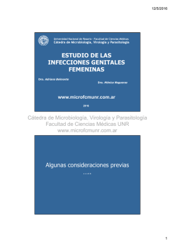 ESTUDIO DE LAS INFECCIONES GENITALES FEMENINAS
