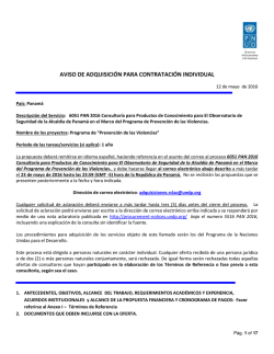 documento de invitacion - Procurement Notices