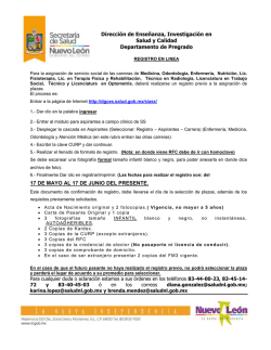 Registro - Facultad de Medicina de la UANL