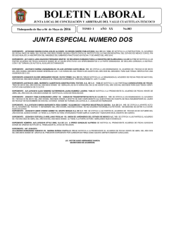 boletin laboral - Junta Texcoco