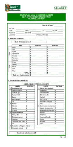 concentrado anual de ingresos y egresos de la asociaci&oacute;n de