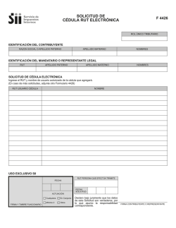 SOLICITUD DE C&Eacute;DULA RUT ELECTR&Oacute;NICA