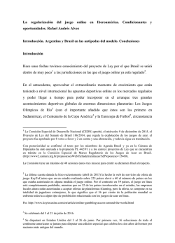 La regularizaci&oacute;n del juego online en Iberoam&eacute;rica