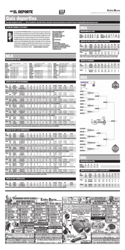Gu&iacute;a deportiva - Listindiario
