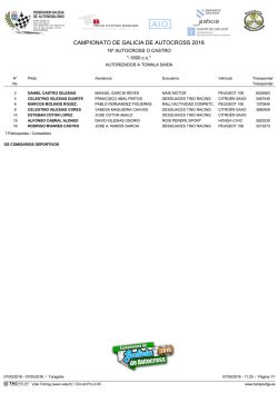 CAMPIONATO DE GALICIA DE AUTOCROSS 2016
