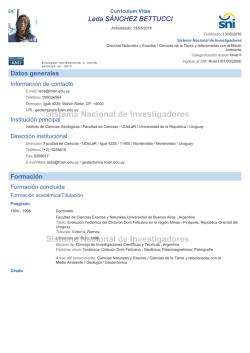 Sistema Nacional de Investigadores Sistema Nacional de