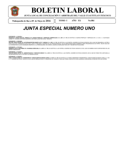 boletin laboral - Junta Texcoco