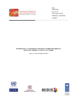ESPA&Ntilde;OL 16-00467 INFORME DE LA CONFERENCIA REGIONAL