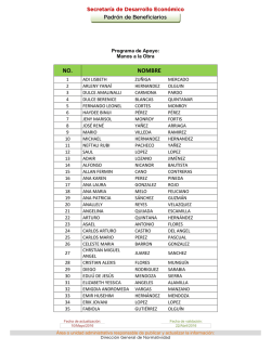 Se anexa padr&oacute;n - Transparencia