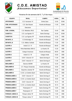 CDE AMISTAD &iexcl;Educamos Deportistas!