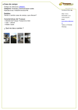 Casa de campo - Trueques.Com