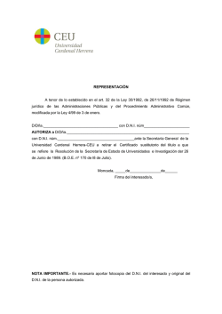 Impreso en Representaci&oacute;n - Universidad CEU Cardenal Herrera