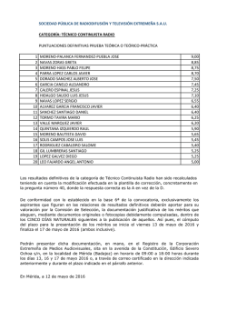 tecnico continuista radio