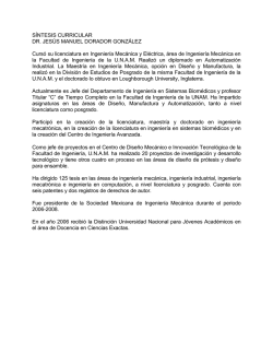 S&Iacute;NTESIS CURRICULAR DR. JES&Uacute;S MANUEL DORADOR