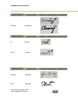 Apellidos m&aacute;s frecuentes abreviados