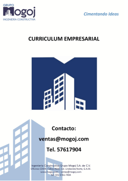 Curriculum Empresarial - Grupo Mogoj | Ingenier&iacute;a Constructiva