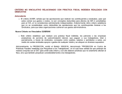 Resumen Criterio SINDICATOS