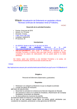 T&eacute;cnicas continuas de reemplazo renal (2&ordf; Edici&oacute;n)