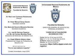 curso de actualizaci&oacute;n en derecho civil - Facultad de Derecho