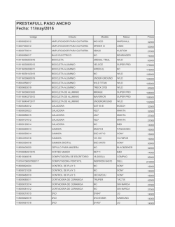 Lista Prestafull Paso Ancho