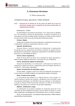 Publicaci&oacute;n n&uacute;mero 4117 del BORM n&uacute;mero 111 de 14/05/2016