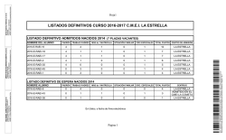 LISTADOS DEFINITIVOS CURSO 2016