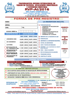 registro evento - IEEE Seccion Mexico