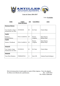 Pre-Kinder - antillesmilitaryacademy.com