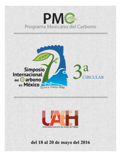 Simposio - Programa Mexicano del Carbono