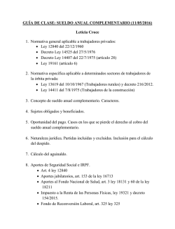 GU&Iacute;A DE CLASE: SUELDO ANUAL COMPLEMENTARIO (11/05/2016)