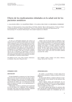 Descargar art&iacute;culo en PDF - Sociedad Espa&ntilde;ola de Odontopediatr&iacute;a