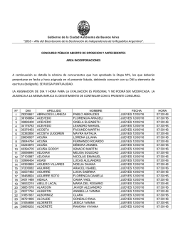 fechas de examen de conocimientos generales