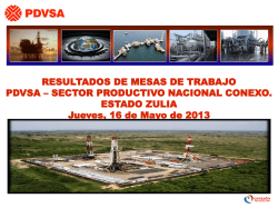 resultado de mesas de trabajo pdvsa, sector productivo