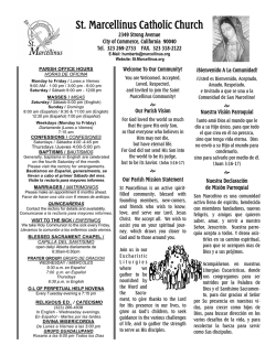 Bulletin Editor - St. Marcellinus Catholic Church
