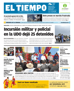 Incursi&oacute;n militar y policial en la UDO dej&oacute; 25 detenidos