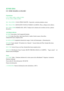 ACTIVIDADES JOS&Eacute; MAR&Iacute;A LUELMO JUNIO 20169 KB 1 p&aacute;gina