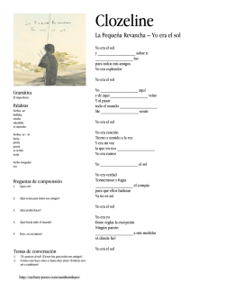 Clozeline: La Peque&ntilde;a Revancha &ndash; Yo era el sol